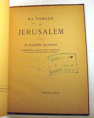 Na tomada de Jerusalem: as nacoes alliadas commemorando o feito das tropas britannicas e dos contingentes francezes e italianos