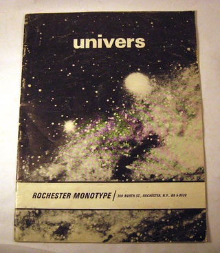 Item #160313002 Univers: Rochester Monotype