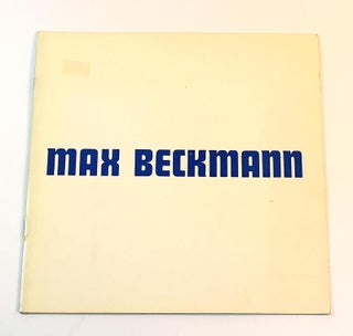 Item #170604007 The Eight Sculptures of Max Beckmann, Exhibition, November 2 to 28, 1959. Max...