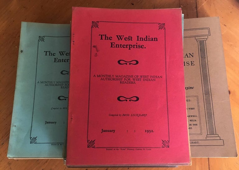 Item #171019016 The West Indian Enterprise: A Monthly Magazine of West Indian Authorship for West Indian Readers. Lily Lockhart.