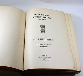 West Bengal District Records, New Series: Murshidabad: Letters Received, 1789-1803
