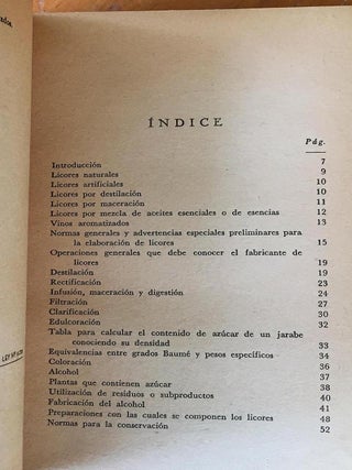 Elaboracion de Licores: Cremas, Elixires, Cordiales, Ratafias, Amargos, Vermouths, Etc., Etc.