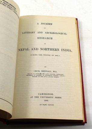 A Journey of Literary and Archaeological Research in Nepal and Northern India During the Winter of 1884-85