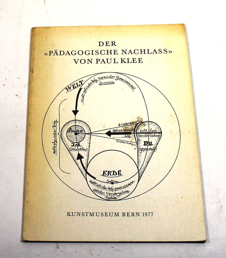 Item #7147 Der "Pädagogische Nachlass" von Paul Klee. Max Huggler.