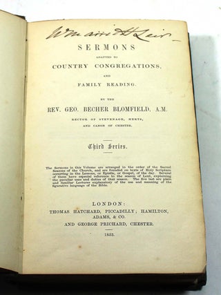 Sermons Adapted to Country Congregations, and Family Readings