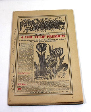 Item #7196 Park's Floral Magazine. Volume XLVI, Issue 10. October 1910