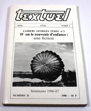 Item #7959 Textuel, Numero 21, 1988. Philippe Lejeune