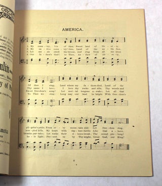 Program Testimonial Benefit Tendered to Rev. S.F. Smith, DD, Author of the National Anthem, "America" Music Hall, Boston, April 3, 1895, Afternoon and Evening