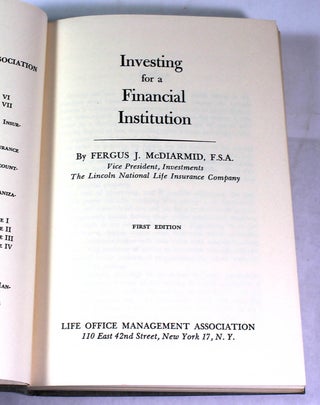 Investing for a Financial Institution