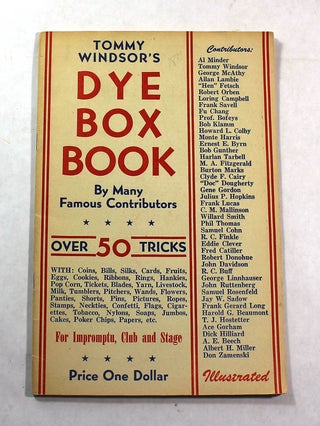 Item #8410 Tommy Windsor's Dye Box Book. Tommy Windsor