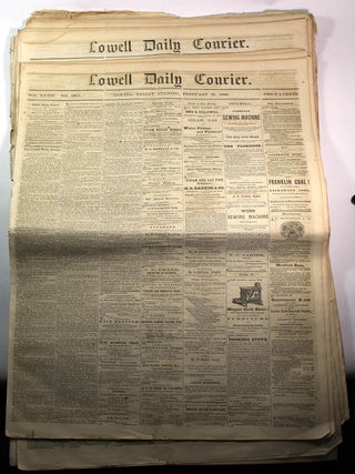 Item #8462 Lowell Daily Courier (26 Issue Lot