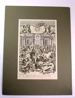 Item #8467 The Buyers & Sellers drove out of the Temple. John 12 [Engraving]. G. Freman, F. H....