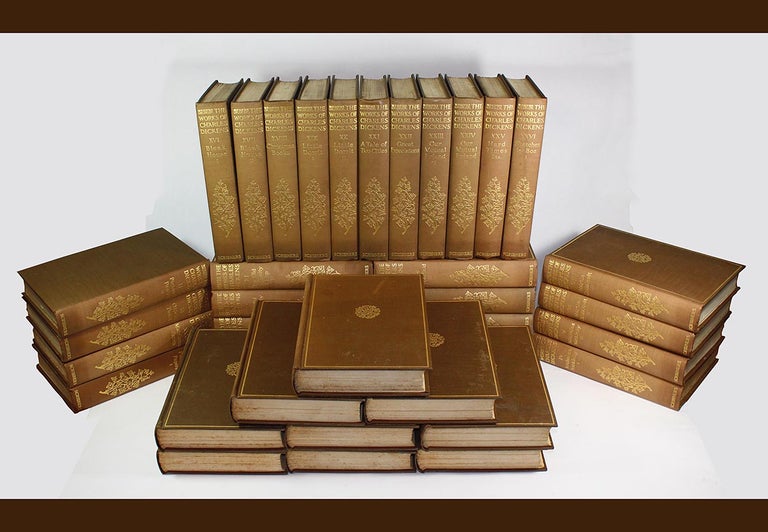 Item #8577 The Works of Charles Dickens in 36 Volumes. Charles Dickens.