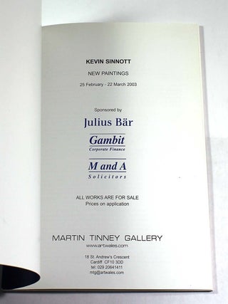 Kevin Sinnott: New Paintings, 25 February - 22 March 2003