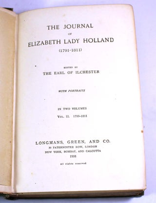 The Journal of Elizabeth Lady Holland, 1791-1811