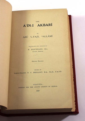 'Ain-I Akbari of Abul Fazl-I-'Allami