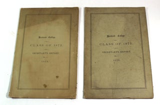Item #9035 Harvard College Class of 1872 and Class of 1873 Secretary's Reports. Albert Lamb Lincoln