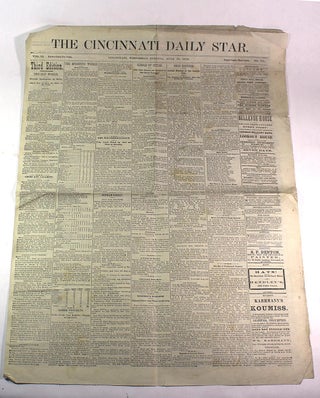 Item #9074 The Cincinnati Daily Star, Volume 15, No. 145. Wednesday Evening, June 18, 1879