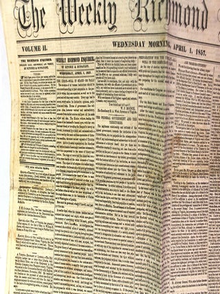 The Weekly Richmond Enquirer, Volume II, Number 48. Wednesday Morning, April 1, 1857