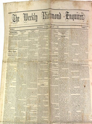 The Weekly Richmond Enquirer, Volume V, Number 52, Wednesday Morning, February 1, 1860