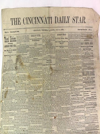 The Cincinnati Daily Star, Volume 16, Wednesday Evening, July 2, 1879