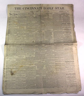 Item #9122 The Cincinnati Daily Star, Volume 16, No. 3. Thursday Evening, July 3, 1879
