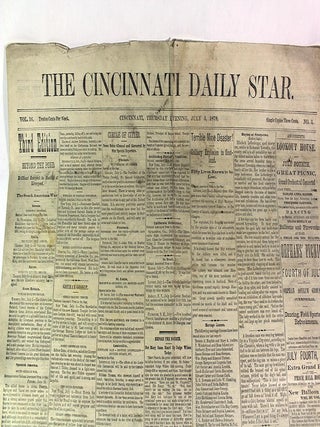 The Cincinnati Daily Star, Volume 16, No. 3. Thursday Evening, July 3, 1879