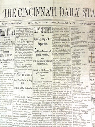 The Cincinnati Daily Star, Volume 16, No. 61. Wednesday Evening, September 10, 1879