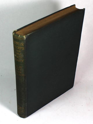 Catalogue Of Manuscripts In European Languages Belonging to The Library of The India Office. Volume II, Part I: The Orme Collection; Volume II, Part II: Minor Collections and Miscellaneous Manuscripts