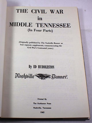 The Civil War in Middle Tennessee