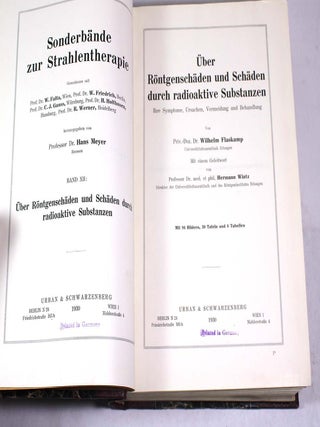Sonderbände zur Strahlentherapie, 12-14