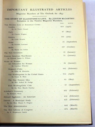 The Outlook: Illustrated Monthly Magazine Numbers for 1897 (Story of Gladstone's Life Complete in Twelve Magazine Numbers