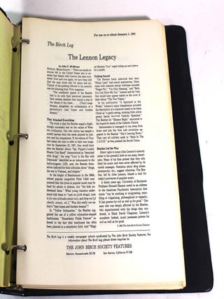What Really Happened in 1981. A Full Year of The Birch Log and The Alan Stang Report