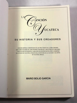 La Cancion Yucateca su Historia y sus Creadores
