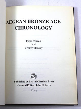 Aegean Bronze Age Chronology