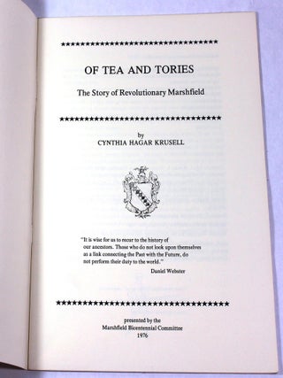 Of Tea and Tories: The Story of Revolutionary Marshfield