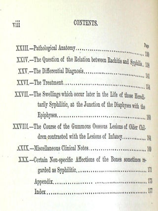 Syphilitic Lesions of the Osseous System in Infants and Young Children