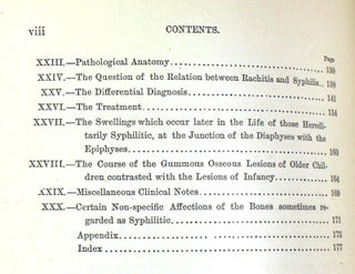 Syphilitic Lesions of the Osseous System in Infants and Young Children