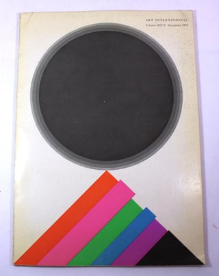 Item #L081810050 Art International Magazine, XIV/9, November 1970. James Fitzsimmons
