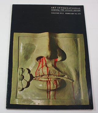 Item #L081810068 Art International Magazine/The Lugano Review, Volume XV/2, February 20, 1971....