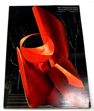Item #L081810079 Art International Magazine/The Lugano Review, Volume XV/8, October 20, 1971....