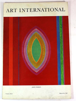 Item #L081810093 Art International Magazine, Volume XI/3, March 20, 1967. James Fitzsimmons