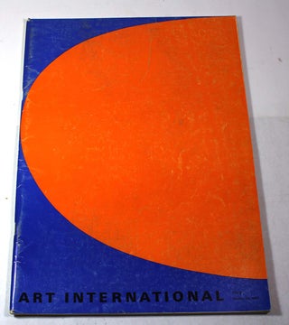 Item #L081810096BHYT Art International Magazine, Volume VII/8, October 25, 1963. James Fitzsimmons