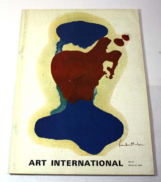 Item #L081810096llot Art International Magazine, Volume VII/3, March 25, 1963. James Fitzsimmons