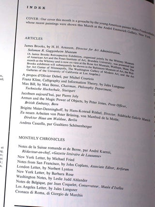 Art International Magazine, Volume VII/3, March 25, 1963