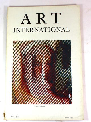 Item #L081810100 Art International Magazine, Volume X/3, March 1966. James Fitzsimmons