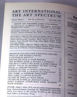 Art International Magazine, Volume XX/4-5, April/May 1976