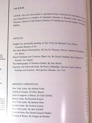 Art International Magazine, Volume VIII/1, February 15, 1964