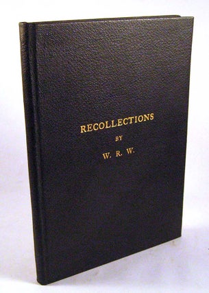 Item #PS070615029 Recollections of Childhood. William R. Whiting