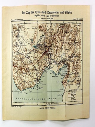 Item #map003 Der Zug des Cyrus durch Kappadozien und Ziliz vergliehen mit der Trasse der...